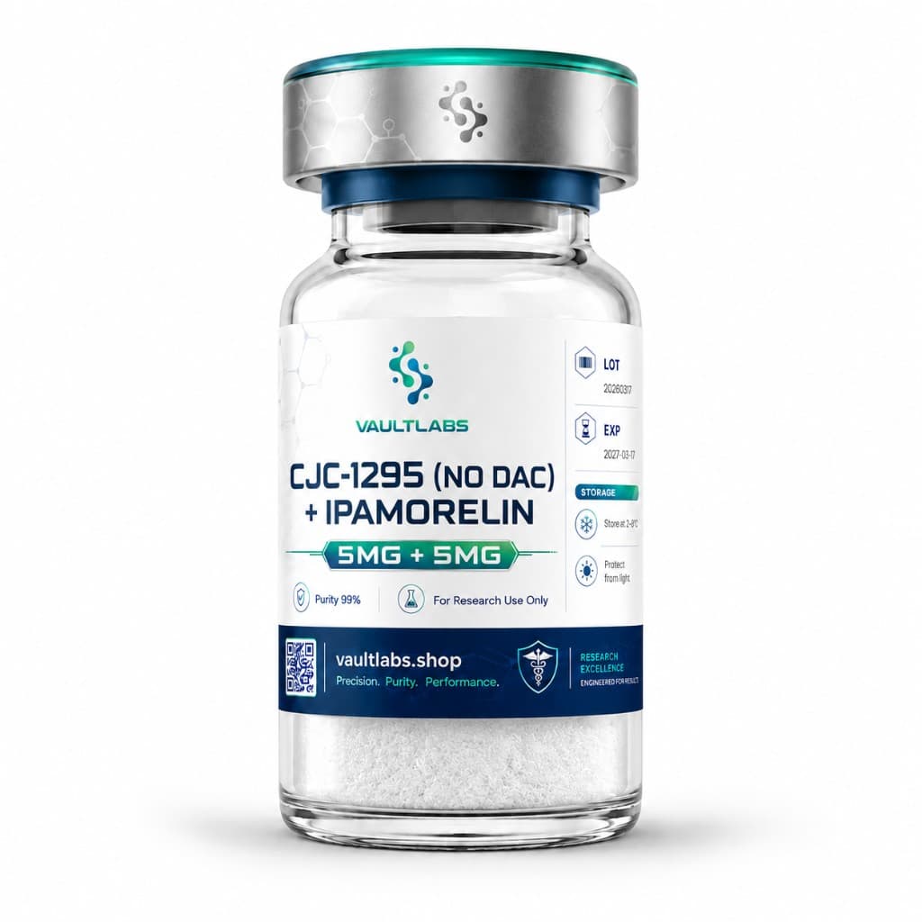 CJC-1295 (no DAC) 5mg + Ipamorelin 5mg — reference-grade research material, UAE